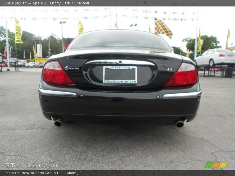 Ebony Black / Charcoal 2004 Jaguar S-Type 4.2