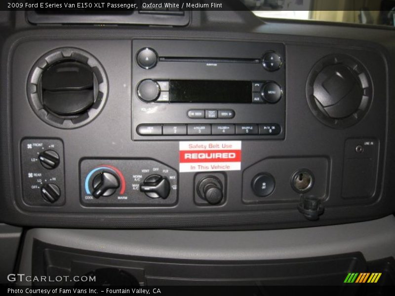 Controls of 2009 E Series Van E150 XLT Passenger