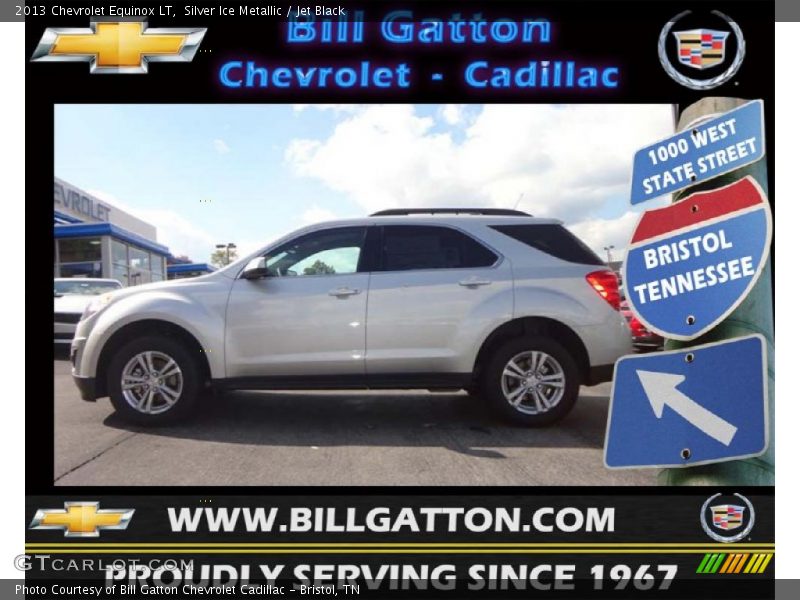 Silver Ice Metallic / Jet Black 2013 Chevrolet Equinox LT