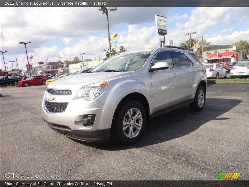 Silver Ice Metallic / Jet Black 2013 Chevrolet Equinox LT