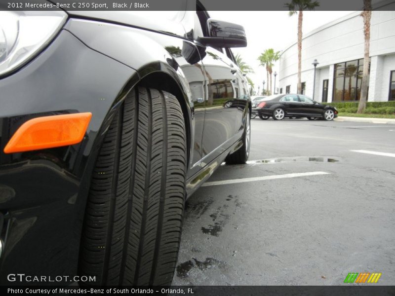 Black / Black 2012 Mercedes-Benz C 250 Sport