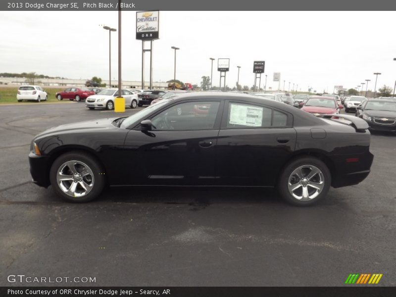 Pitch Black / Black 2013 Dodge Charger SE