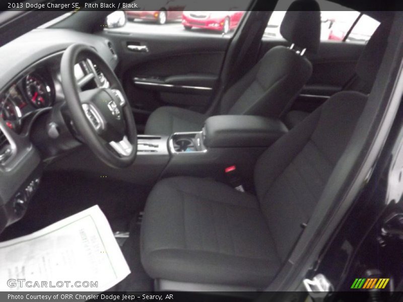 Pitch Black / Black 2013 Dodge Charger SE
