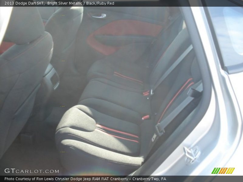 Bright Silver Metallic / Black/Ruby Red 2013 Dodge Dart SXT