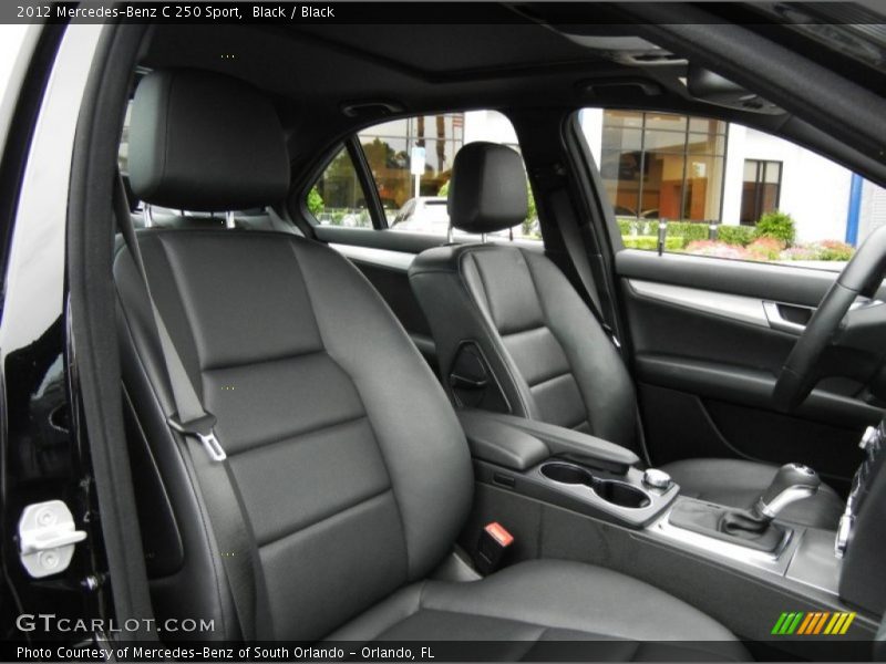 Front Seat of 2012 C 250 Sport