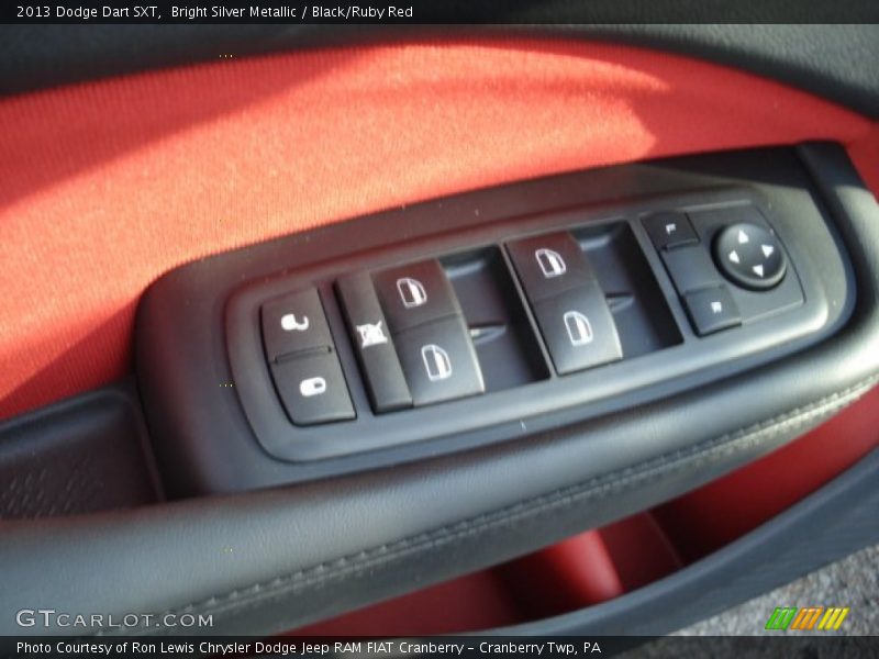 Bright Silver Metallic / Black/Ruby Red 2013 Dodge Dart SXT