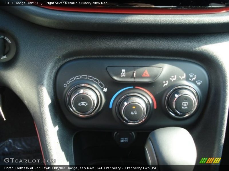 Bright Silver Metallic / Black/Ruby Red 2013 Dodge Dart SXT