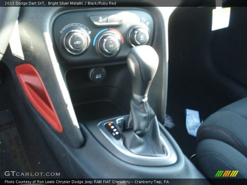 Bright Silver Metallic / Black/Ruby Red 2013 Dodge Dart SXT