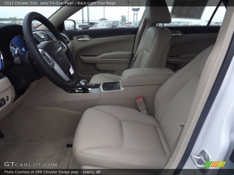 Ivory Tri-Coat Pearl / Black/Light Frost Beige 2013 Chrysler 300