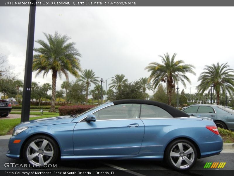  2011 E 550 Cabriolet Quartz Blue Metallic