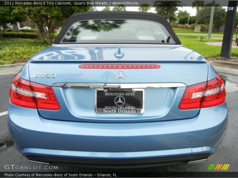 Quartz Blue Metallic / Almond/Mocha 2011 Mercedes-Benz E 550 Cabriolet