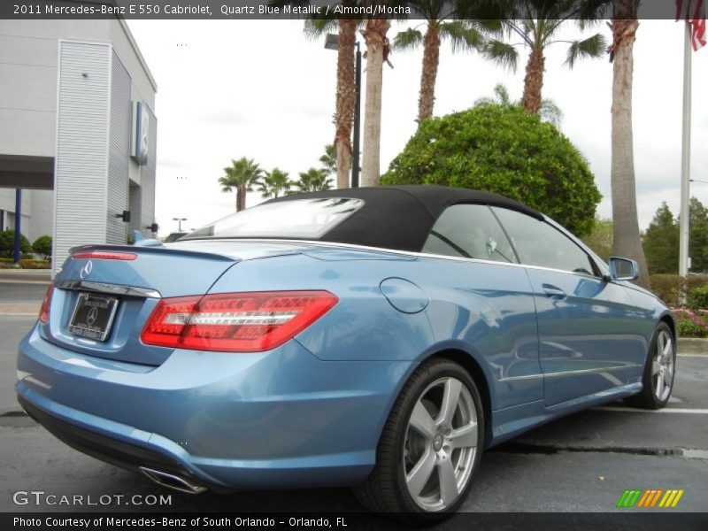 Quartz Blue Metallic / Almond/Mocha 2011 Mercedes-Benz E 550 Cabriolet