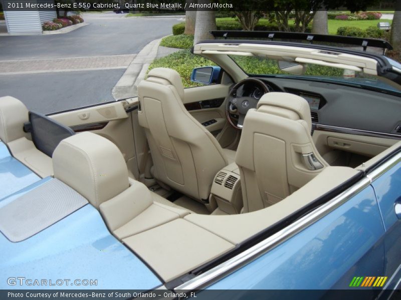 Quartz Blue Metallic / Almond/Mocha 2011 Mercedes-Benz E 550 Cabriolet