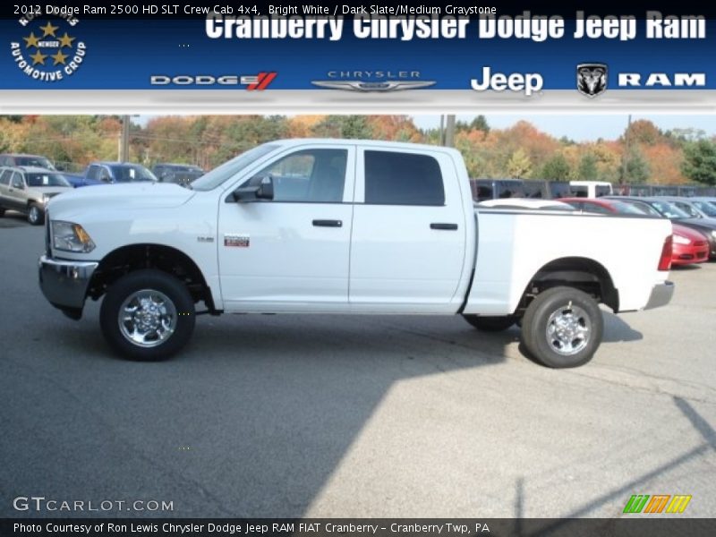 Bright White / Dark Slate/Medium Graystone 2012 Dodge Ram 2500 HD SLT Crew Cab 4x4