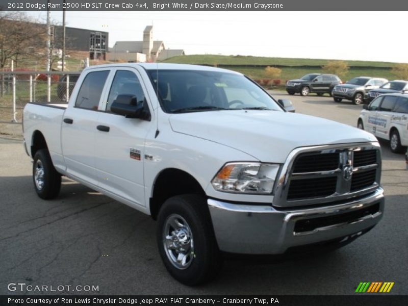 Bright White / Dark Slate/Medium Graystone 2012 Dodge Ram 2500 HD SLT Crew Cab 4x4