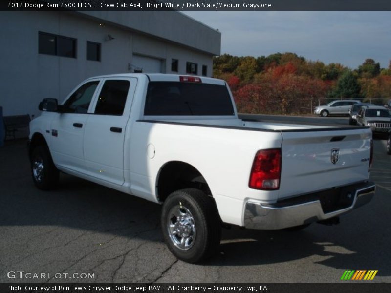 Bright White / Dark Slate/Medium Graystone 2012 Dodge Ram 2500 HD SLT Crew Cab 4x4