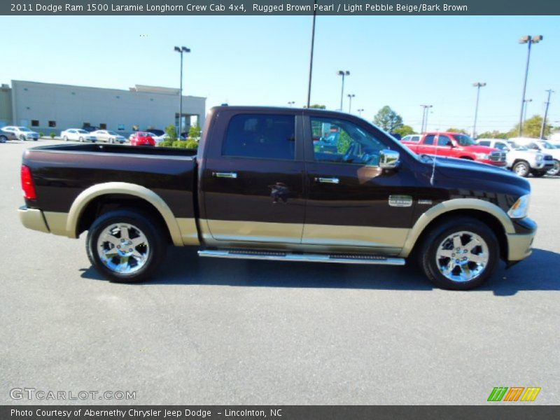 Rugged Brown Pearl / Light Pebble Beige/Bark Brown 2011 Dodge Ram 1500 Laramie Longhorn Crew Cab 4x4