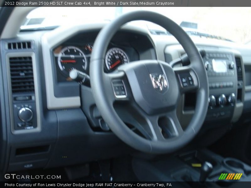 Bright White / Dark Slate/Medium Graystone 2012 Dodge Ram 2500 HD SLT Crew Cab 4x4