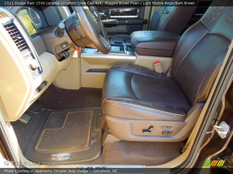 Rugged Brown Pearl / Light Pebble Beige/Bark Brown 2011 Dodge Ram 1500 Laramie Longhorn Crew Cab 4x4