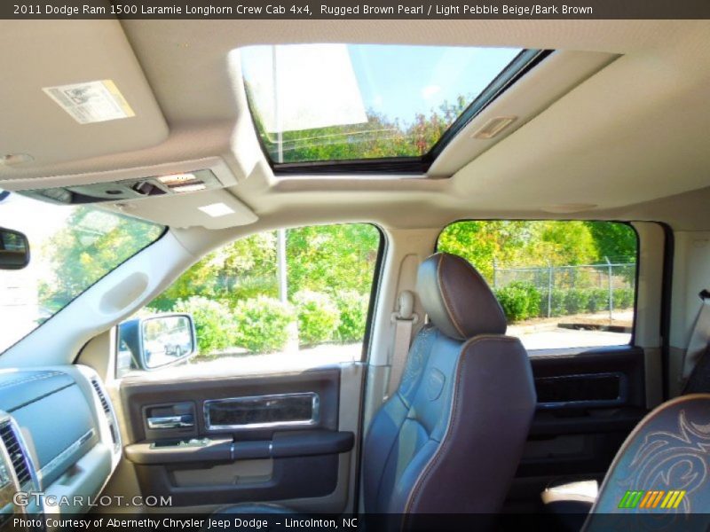 Rugged Brown Pearl / Light Pebble Beige/Bark Brown 2011 Dodge Ram 1500 Laramie Longhorn Crew Cab 4x4