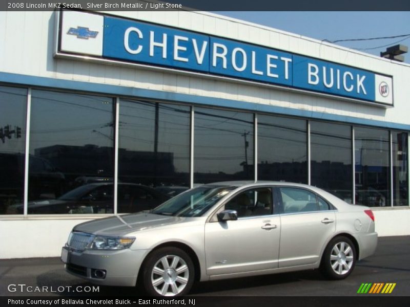Silver Birch Metallic / Light Stone 2008 Lincoln MKZ Sedan