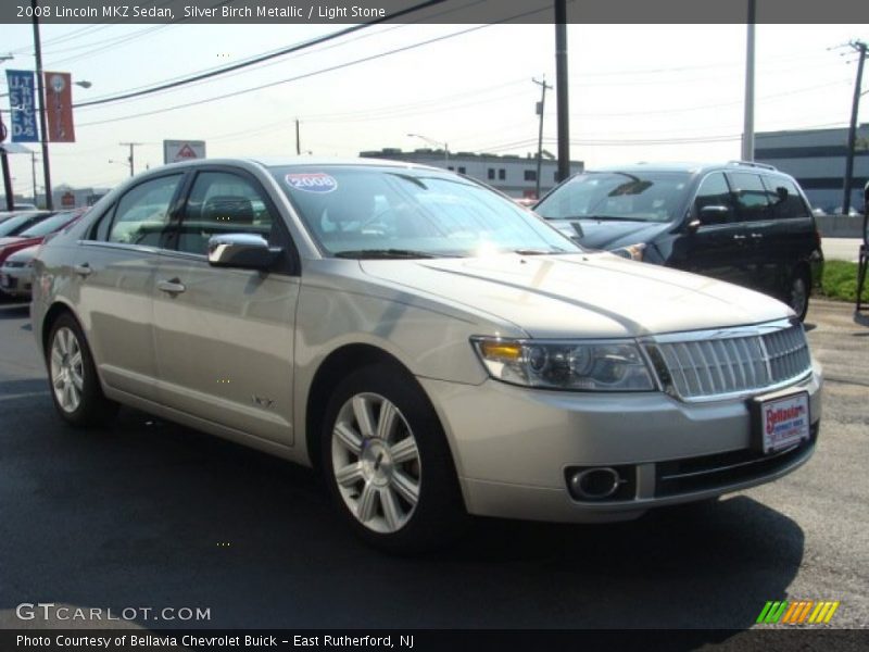 Silver Birch Metallic / Light Stone 2008 Lincoln MKZ Sedan