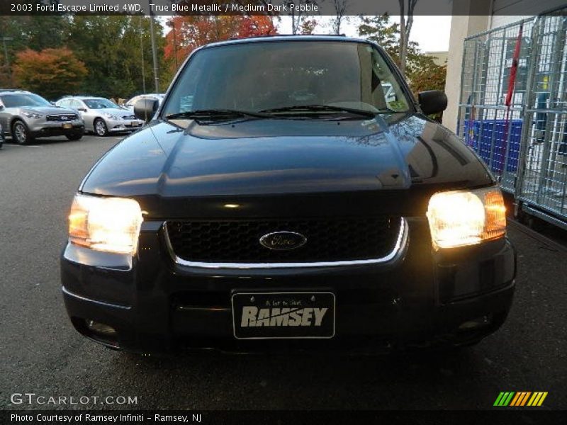 True Blue Metallic / Medium Dark Pebble 2003 Ford Escape Limited 4WD