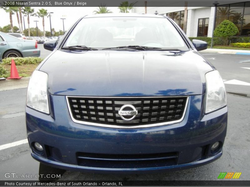 Blue Onyx / Beige 2008 Nissan Sentra 2.0 S
