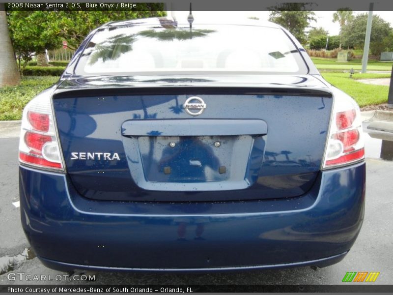 Blue Onyx / Beige 2008 Nissan Sentra 2.0 S
