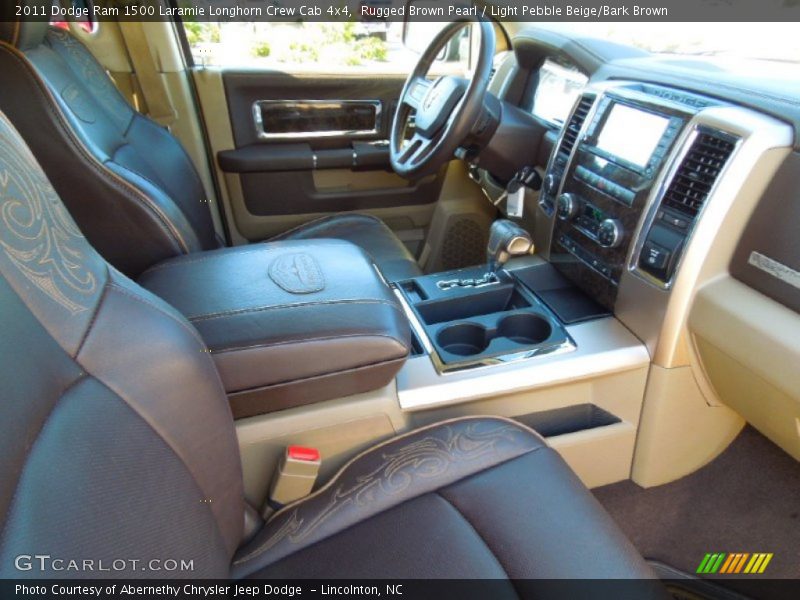 Rugged Brown Pearl / Light Pebble Beige/Bark Brown 2011 Dodge Ram 1500 Laramie Longhorn Crew Cab 4x4