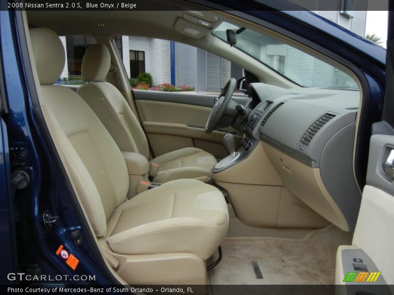  2008 Sentra 2.0 S Beige Interior