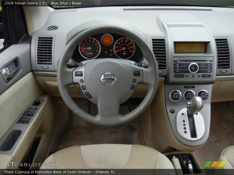 Dashboard of 2008 Sentra 2.0 S