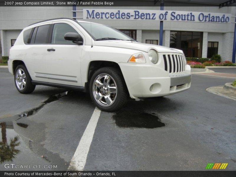 Stone White / Pastel Pebble Beige 2007 Jeep Compass Limited