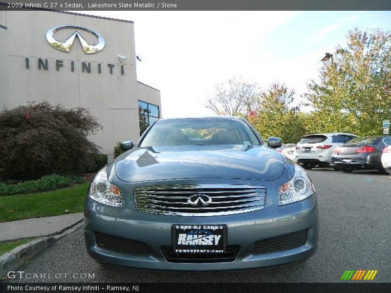 Lakeshore Slate Metallic / Stone 2009 Infiniti G 37 x Sedan