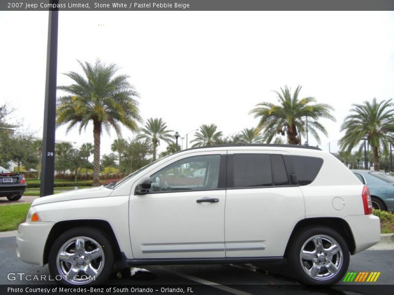 Stone White / Pastel Pebble Beige 2007 Jeep Compass Limited