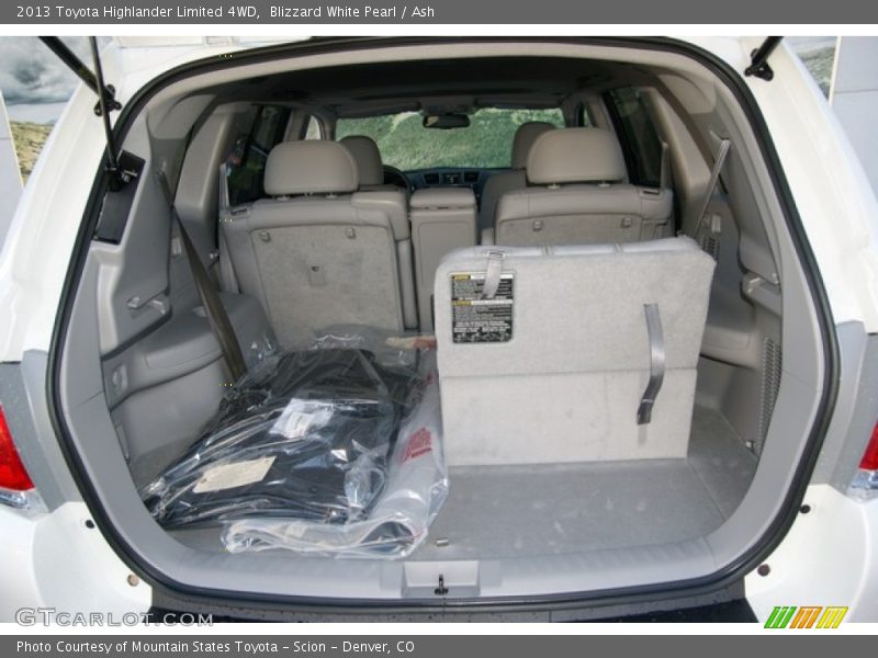 Blizzard White Pearl / Ash 2013 Toyota Highlander Limited 4WD