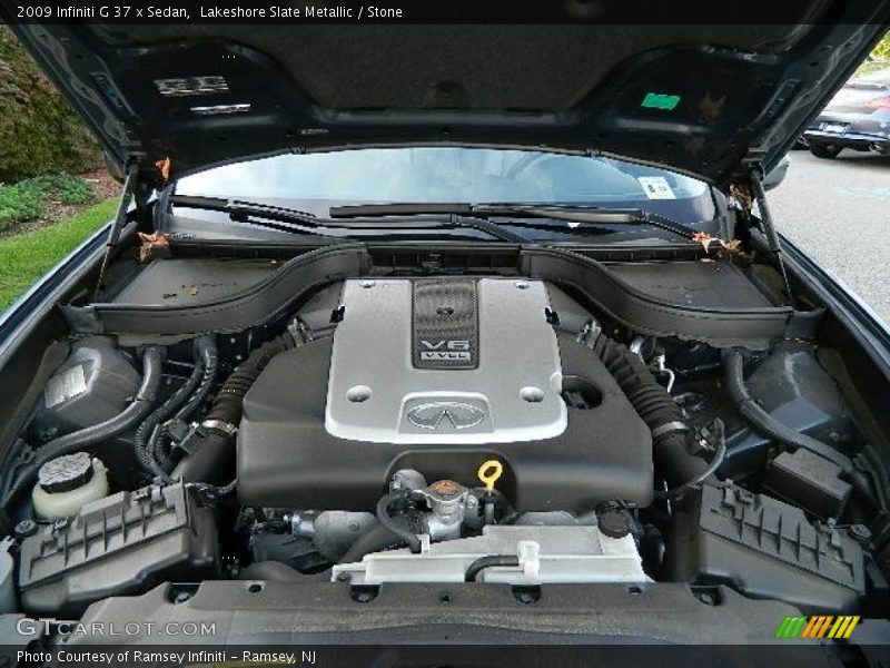 Lakeshore Slate Metallic / Stone 2009 Infiniti G 37 x Sedan