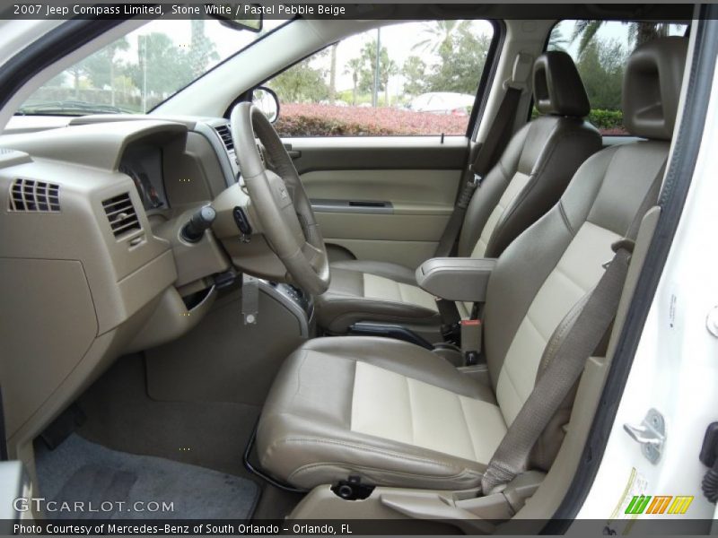 Stone White / Pastel Pebble Beige 2007 Jeep Compass Limited