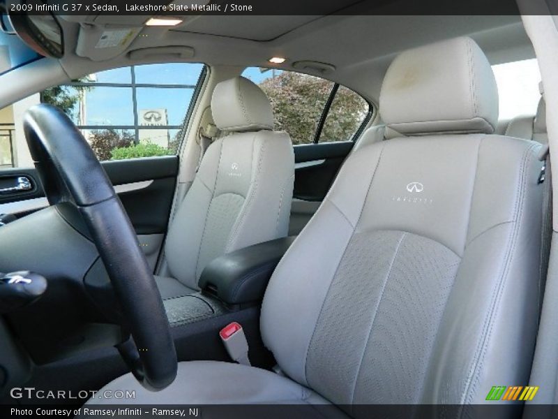 Lakeshore Slate Metallic / Stone 2009 Infiniti G 37 x Sedan