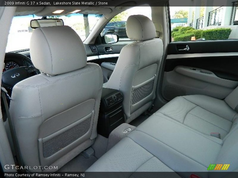 Lakeshore Slate Metallic / Stone 2009 Infiniti G 37 x Sedan