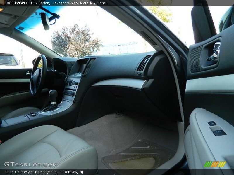 Lakeshore Slate Metallic / Stone 2009 Infiniti G 37 x Sedan