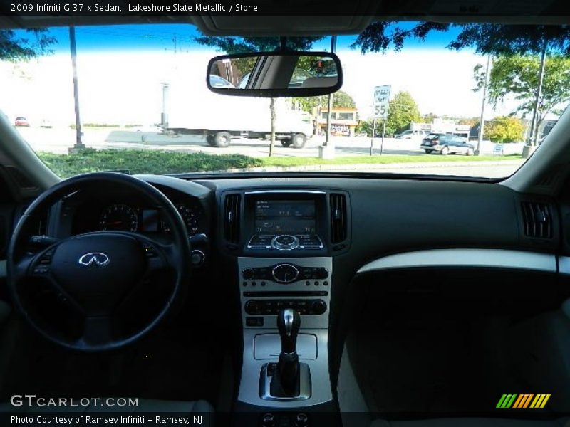 Lakeshore Slate Metallic / Stone 2009 Infiniti G 37 x Sedan