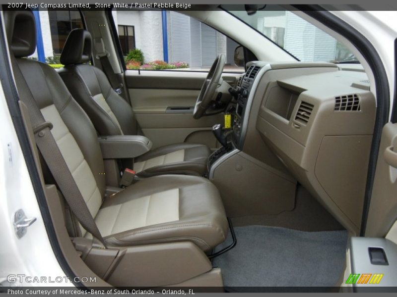 Stone White / Pastel Pebble Beige 2007 Jeep Compass Limited