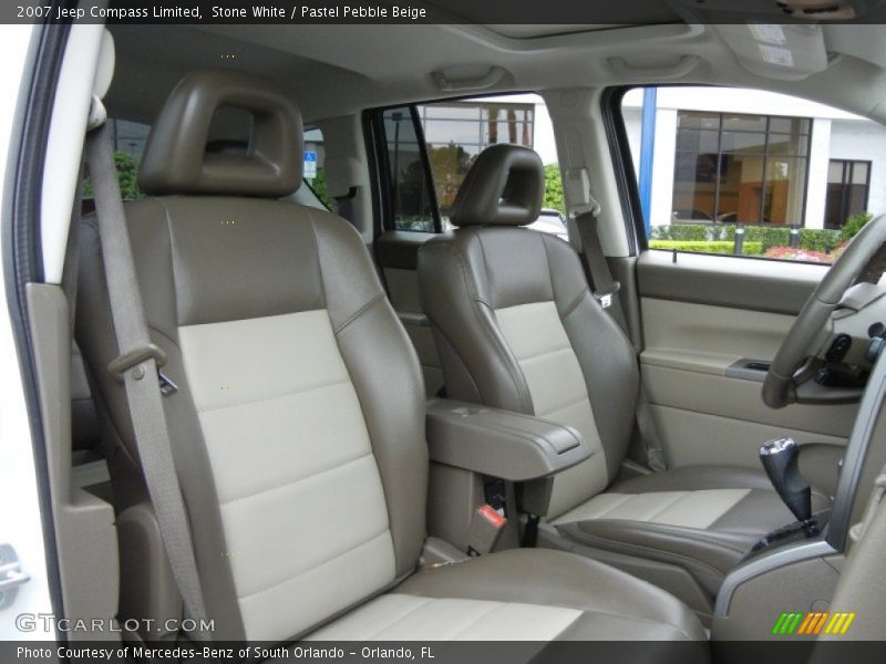 Stone White / Pastel Pebble Beige 2007 Jeep Compass Limited
