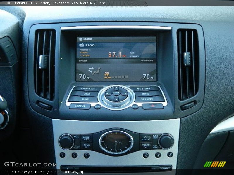 Lakeshore Slate Metallic / Stone 2009 Infiniti G 37 x Sedan