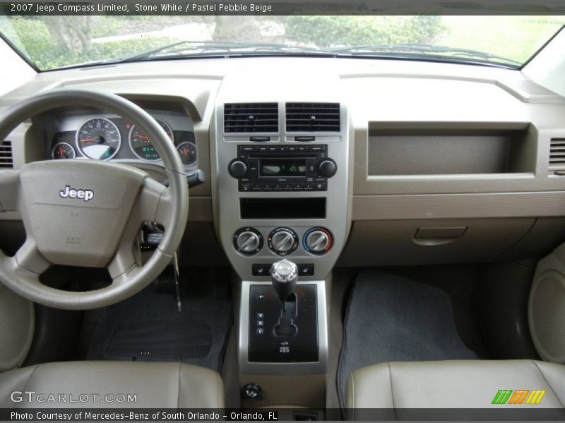 Stone White / Pastel Pebble Beige 2007 Jeep Compass Limited