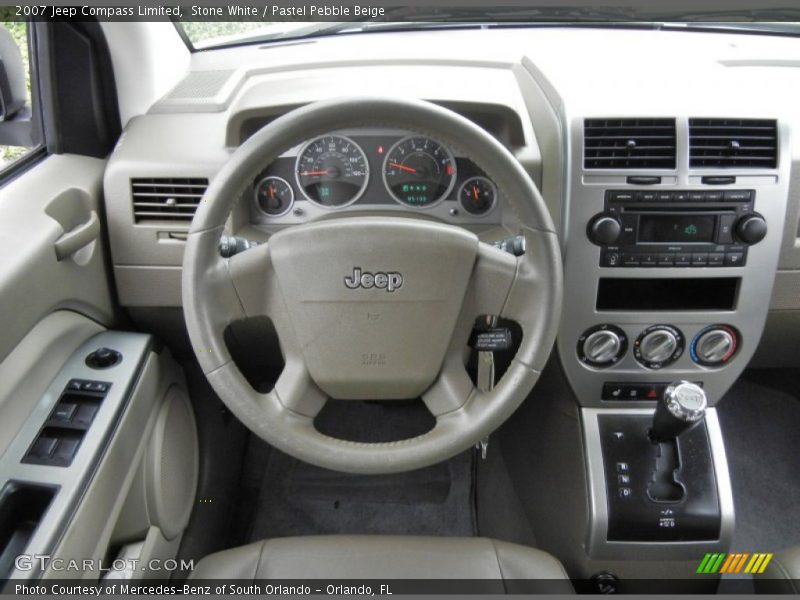 Stone White / Pastel Pebble Beige 2007 Jeep Compass Limited