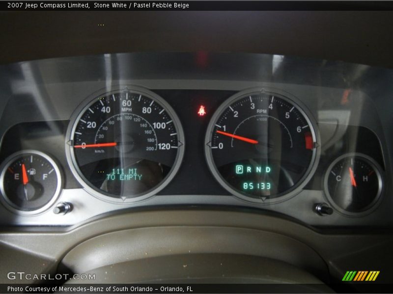 Stone White / Pastel Pebble Beige 2007 Jeep Compass Limited