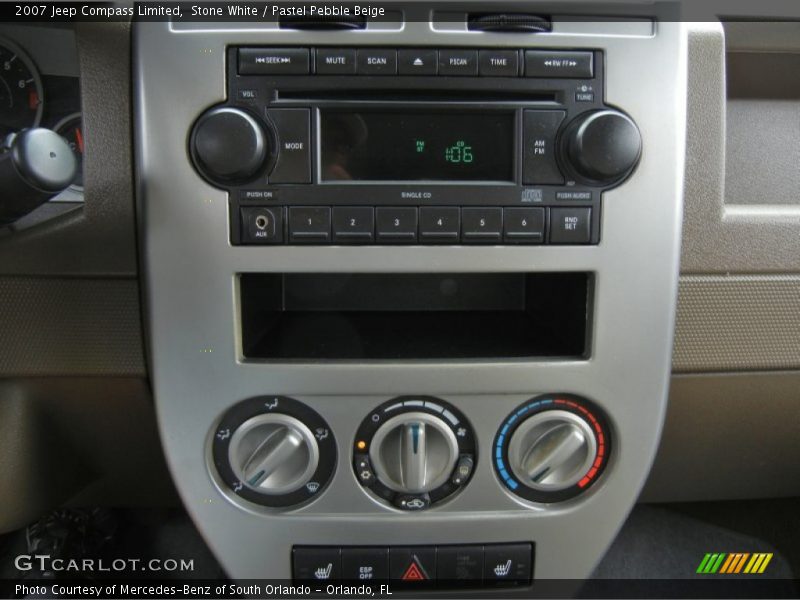 Stone White / Pastel Pebble Beige 2007 Jeep Compass Limited