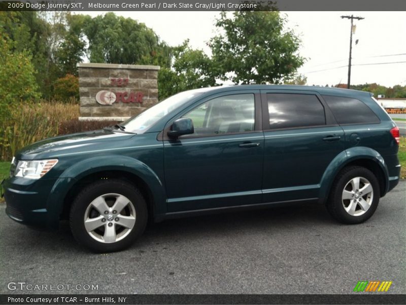 Melbourne Green Pearl / Dark Slate Gray/Light Graystone 2009 Dodge Journey SXT